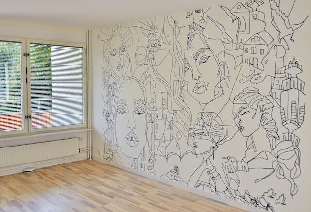 ציור קיר מיוחד לחדר נוער